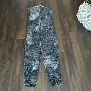 Halston Heritage Silk Jumpsuit